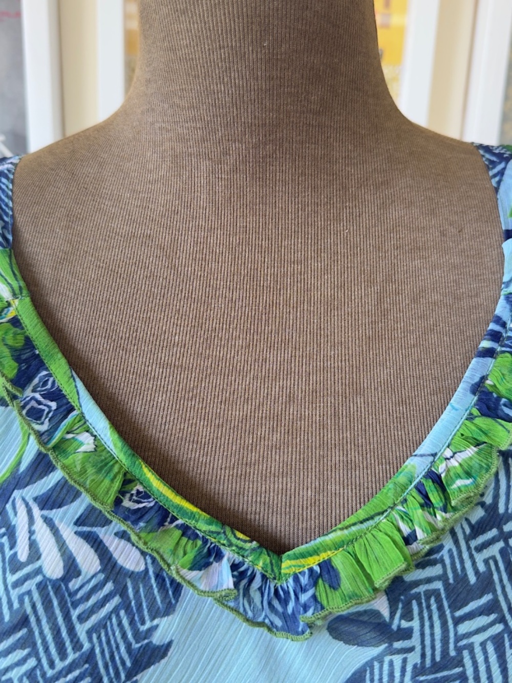 Vintage 90s Sheer Floral Maxi Dress | Resortcore Boho Summer - Picture 5 of 9
